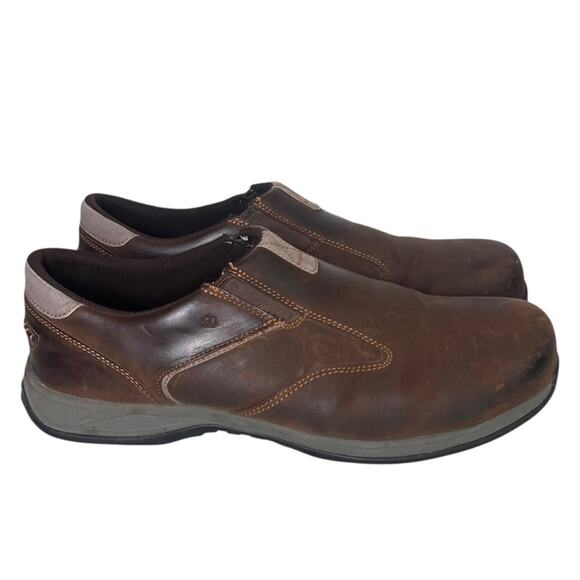 Red Wing Slip On Loafers Mens 13 Brown Leather Steel Toe Comfort Pro Distressed - Picture 1 of 9